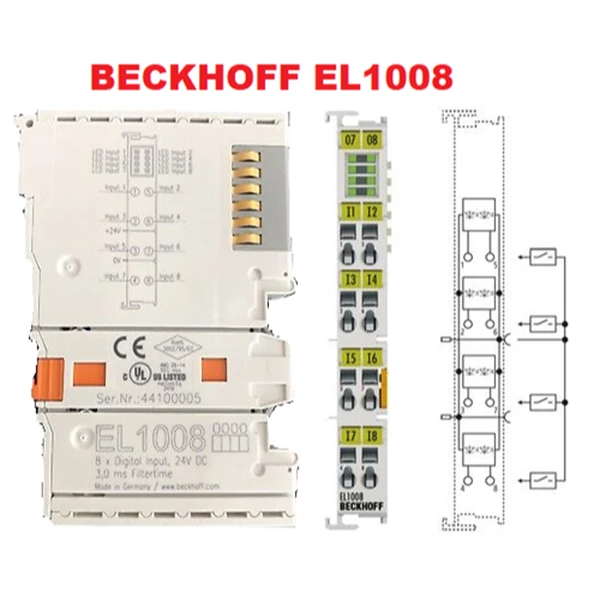 EL1008 Beckhoff 8channel digital input terminal 24 V DC 3 ms