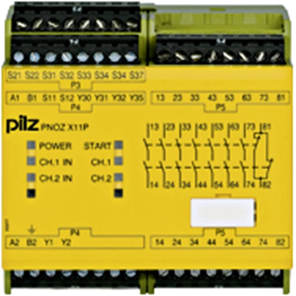 PILZ PNOZ X11P 230-240VAC 24VDC 7n/o 1n/c 2so